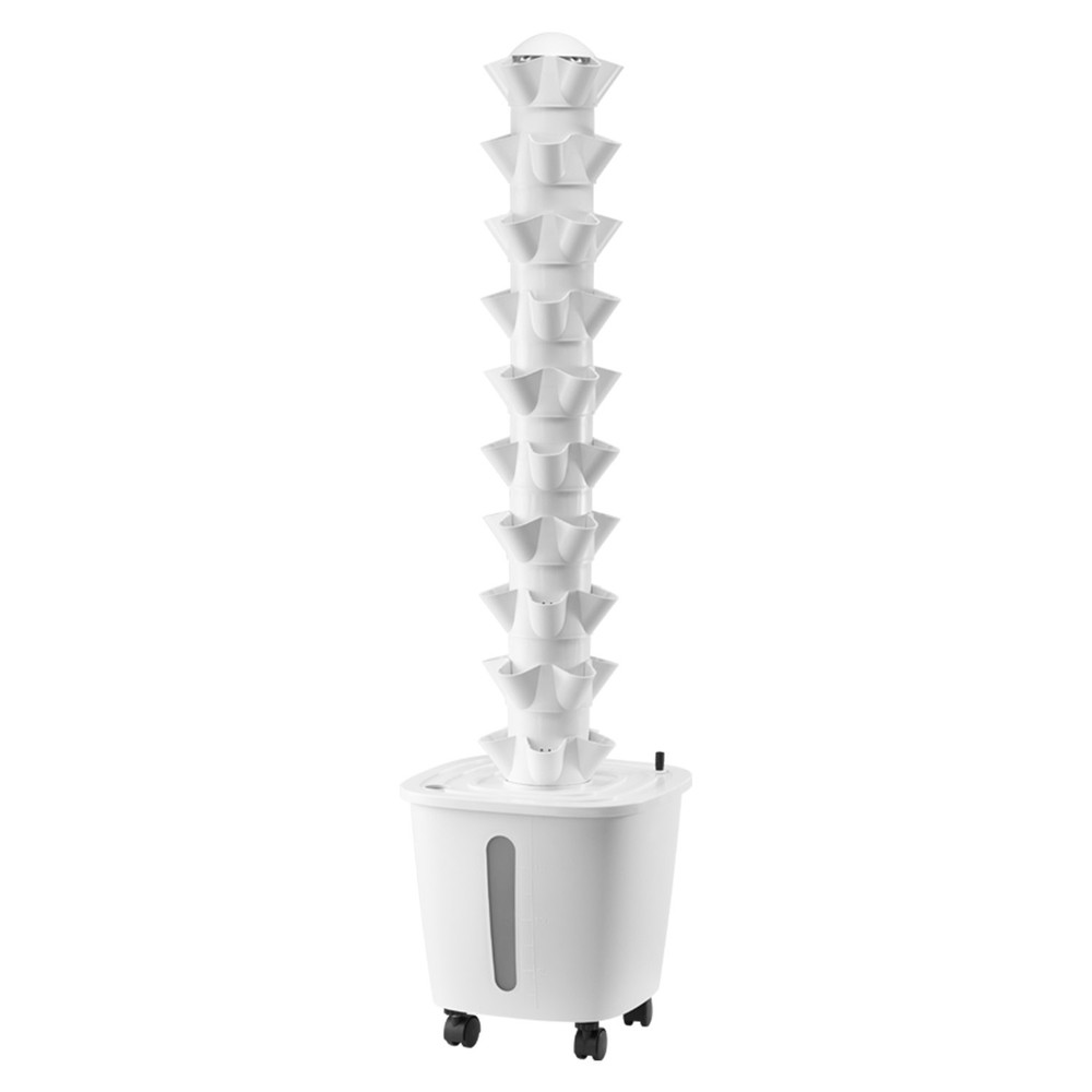 Hydroponic Growing System with Wheel 50 Pods Indoor Hydroponic Tower