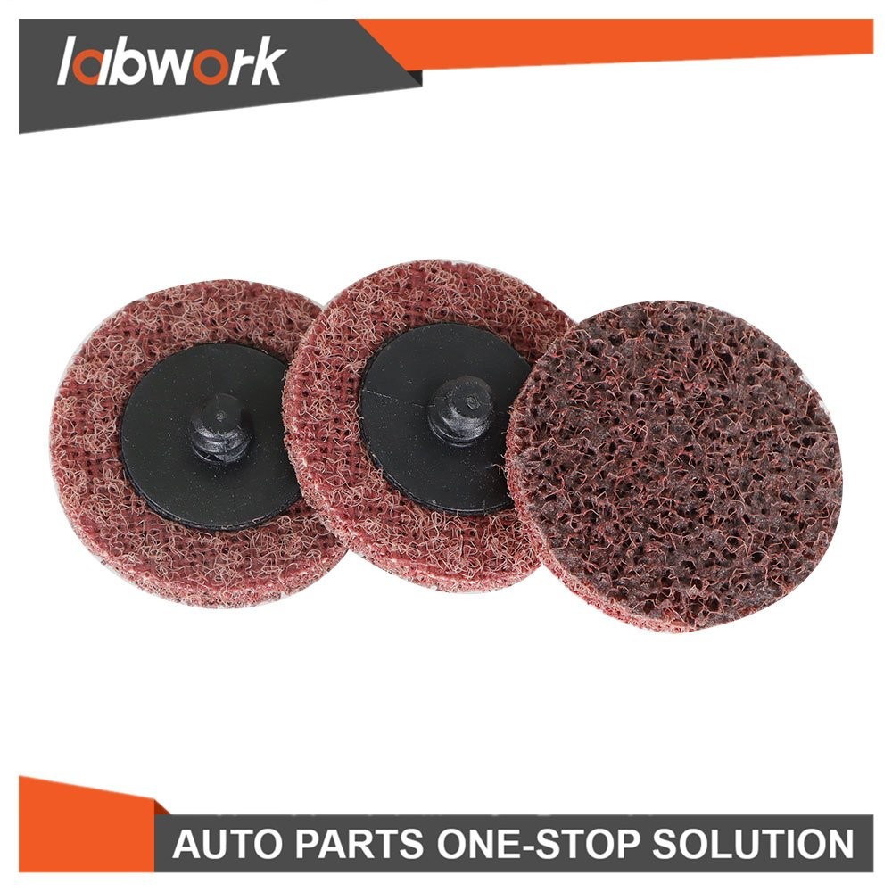 Labwork Medium Surface Conditioning Disc Roll Lock Grinder Sanding Pads 50Pcs 2"