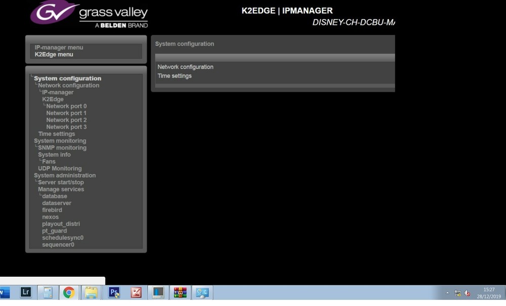 Grass Valley K2 Edge playout server / graphics (server 2)