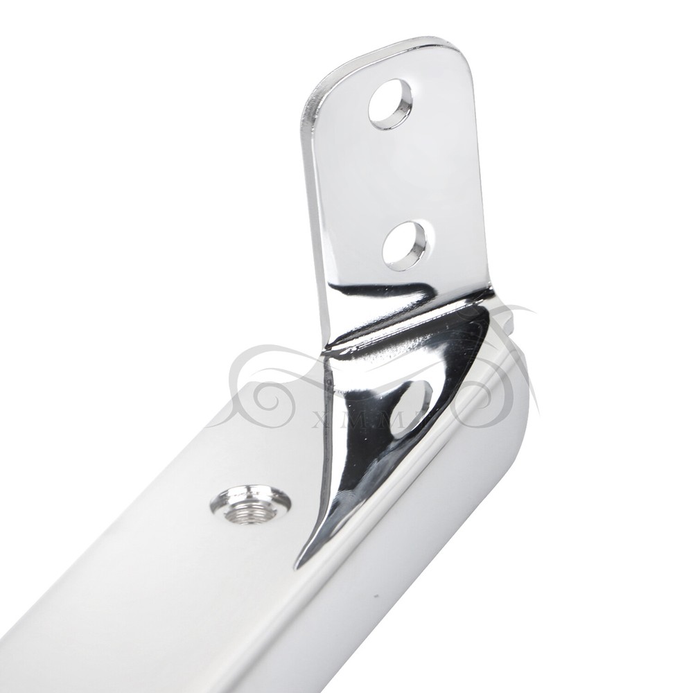 Chrome Left & Right Saddlebag Rail Support Brackets For Harley Touring 1985-2008