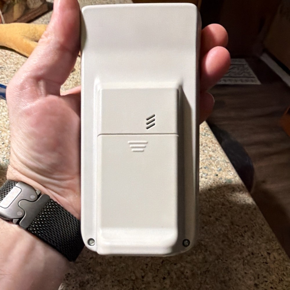 Honeywell Programmable Thermostat Beige Push Button Rectangular Plastic