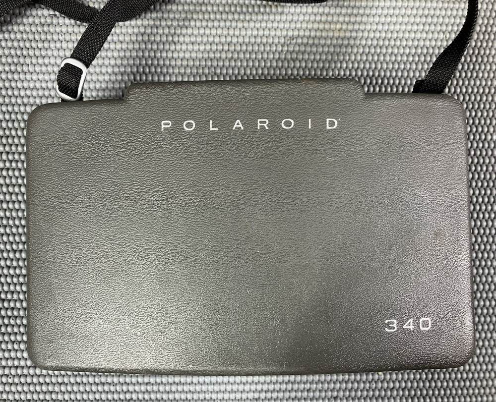 Vintage Polaroid 340 Land Camera W/ Case & Flash UNTESTED