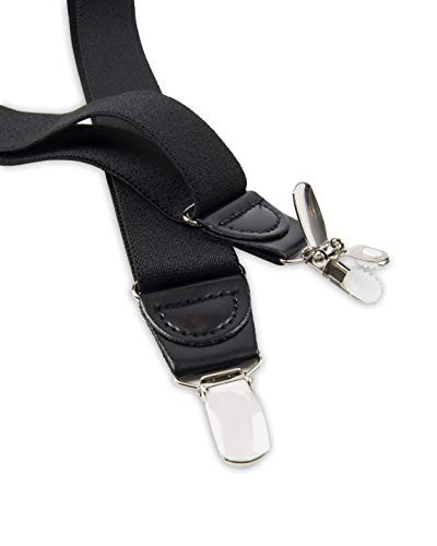 Men's Solid Suspenders - Adjustable, Durable, Classic Style for Formal & Casual