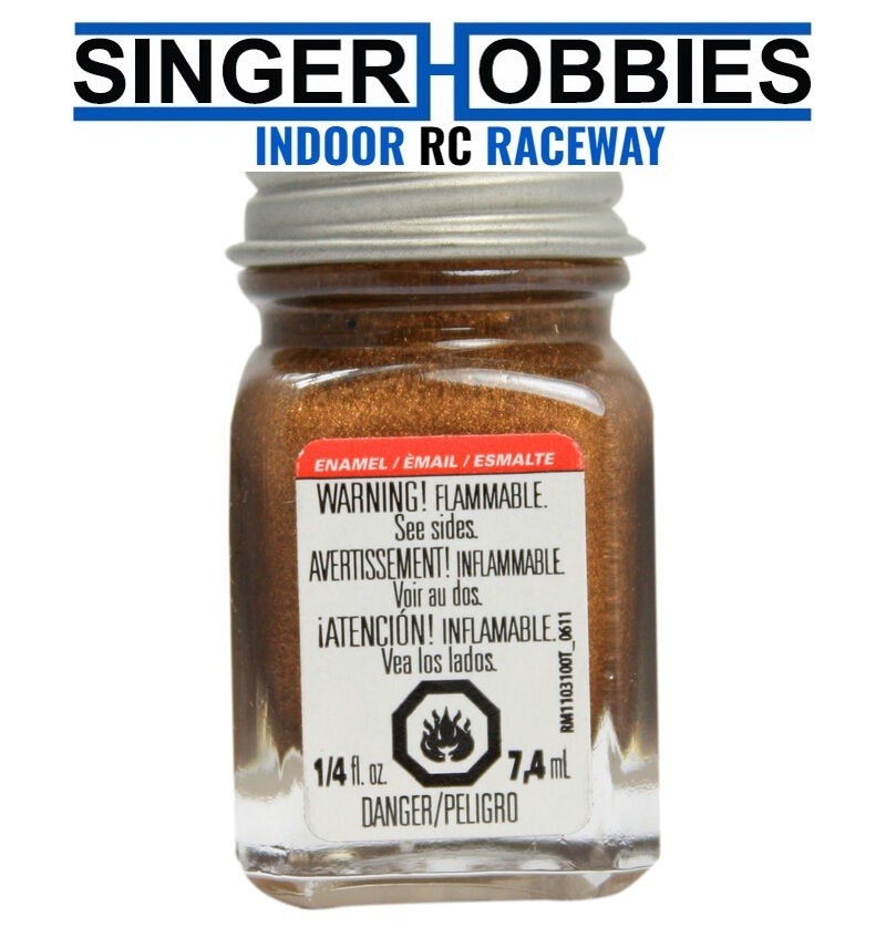 Testors 1182TT Enamel 1/4oz, Brass