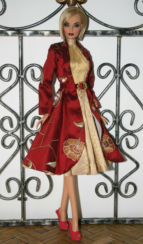 Fall Dress & Coat Doll Clothes Sewing Pattern for 16" Kingdom Dolls