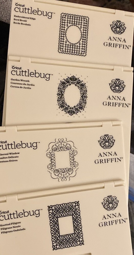 Anna Griffin Cricut Cuttlebug Assorted Embossing Frame Folders And Sentiments #1