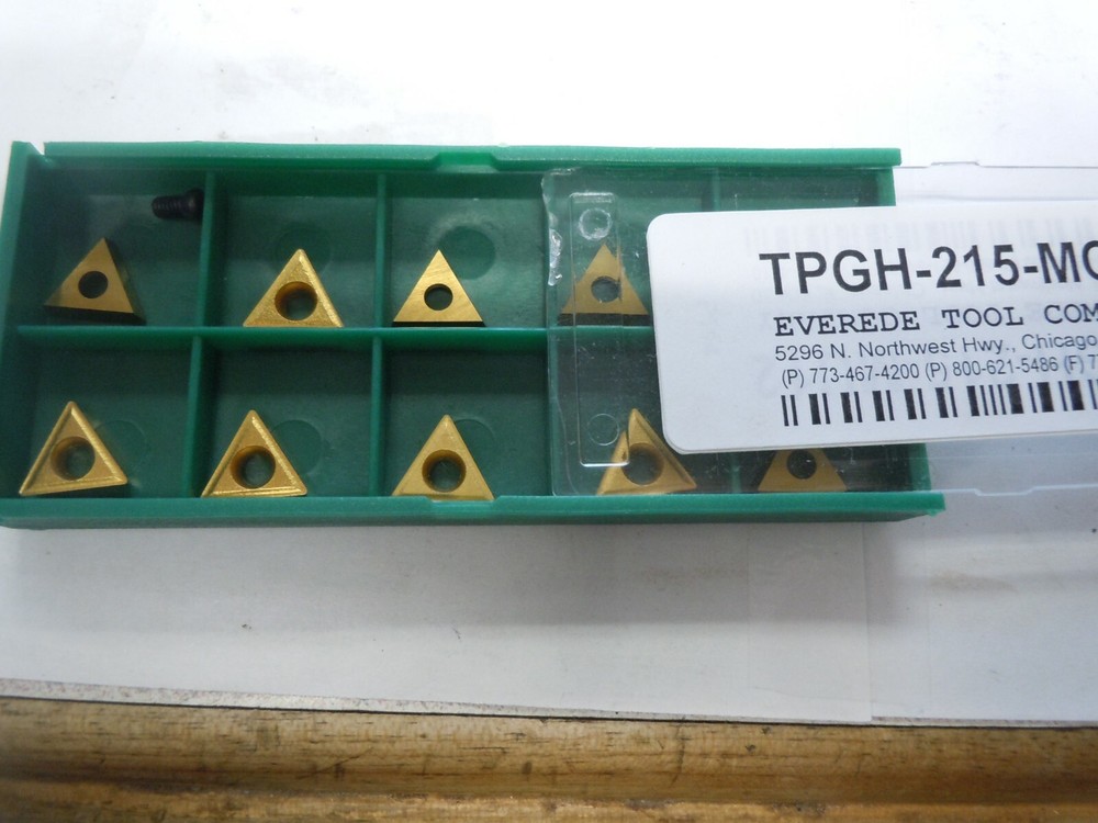 EVEREDE TPGH-215-MC32 60° Triangle, Indexable Carbide Turning / Boring Insert