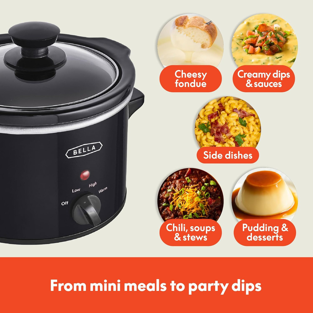 1.5 QT Slow Cooker, Black