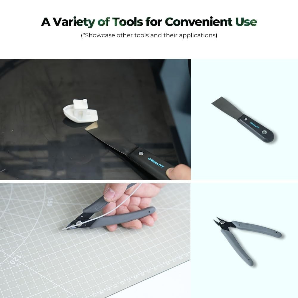 3D Printer Tools Kit, 74 Pcs in 1 3D Printing Tool Wrap Kit Assembly/Removal/...