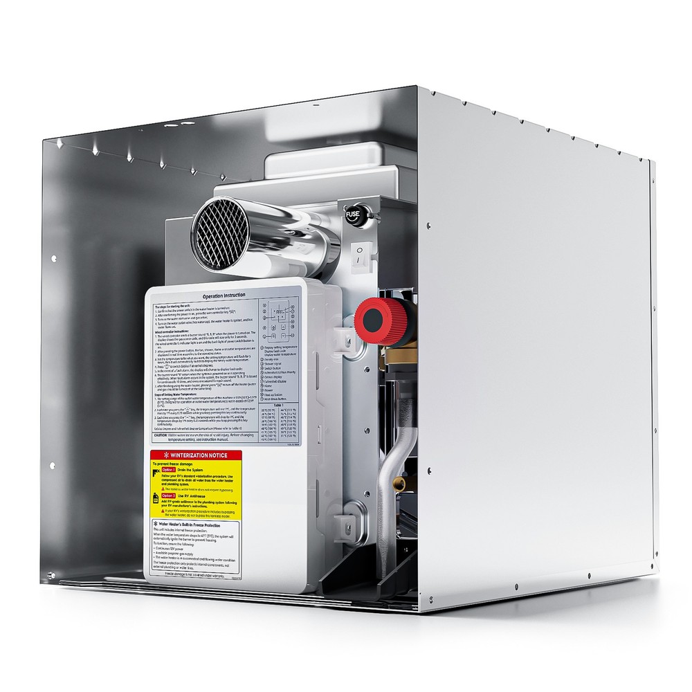 Orbek RV Tankless Water Heater Propane 60,000 BTU for All RVs, Camper, Trailer