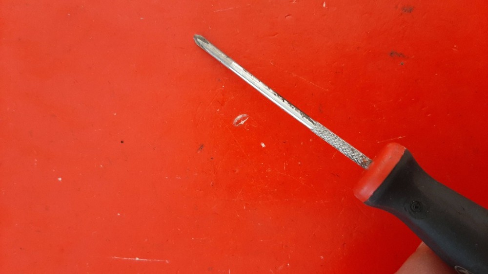 Snap-on Tools SGDP300A #0 Phillips Screwdriver Red Soft Grip Handle Engraved