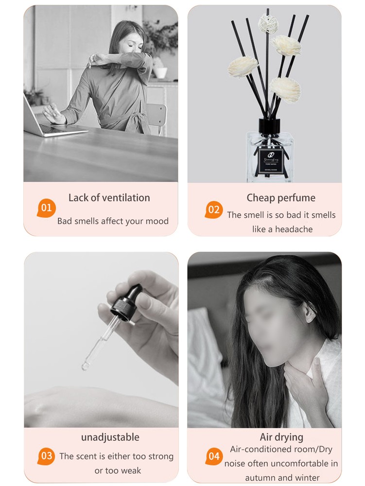 Fragrant humidifier Fireplace flame essential oil diffuser Air humidifier