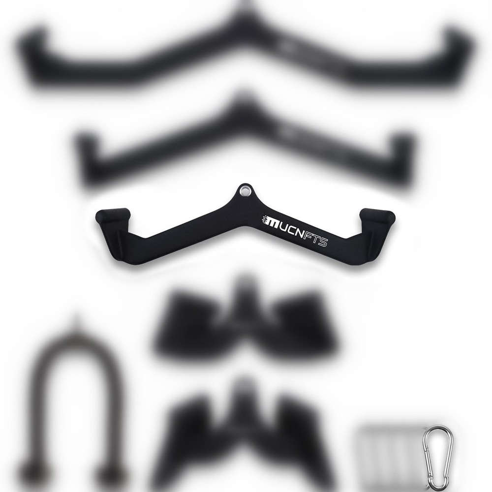 LAT Pulldown Attachments, Thickened Ergonomic Back Tricep Training Handle, LA...