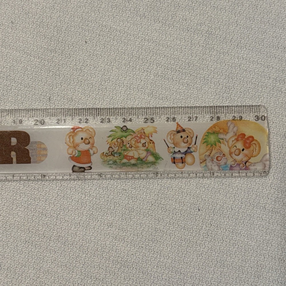 Vintage Fancy Bear Ruler