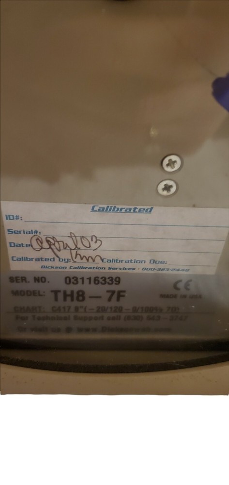 Dickson TH8-7F Temperature/Humidity Chart Recorder