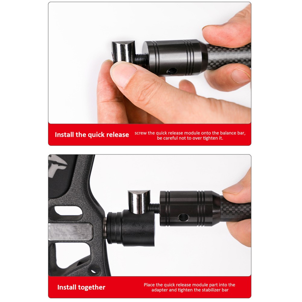 Archery Single Side Quick Disconnect Mount Compound Bow Rod Stabilizer