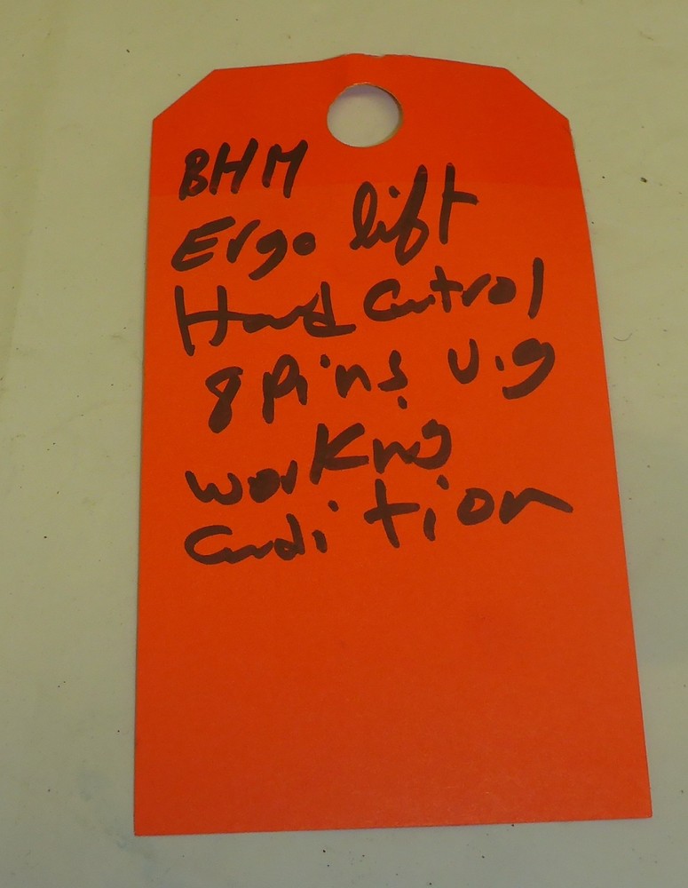 BHM ERGOLIFT HAND CONTROL 8 PINS USED GOOD CONDITION