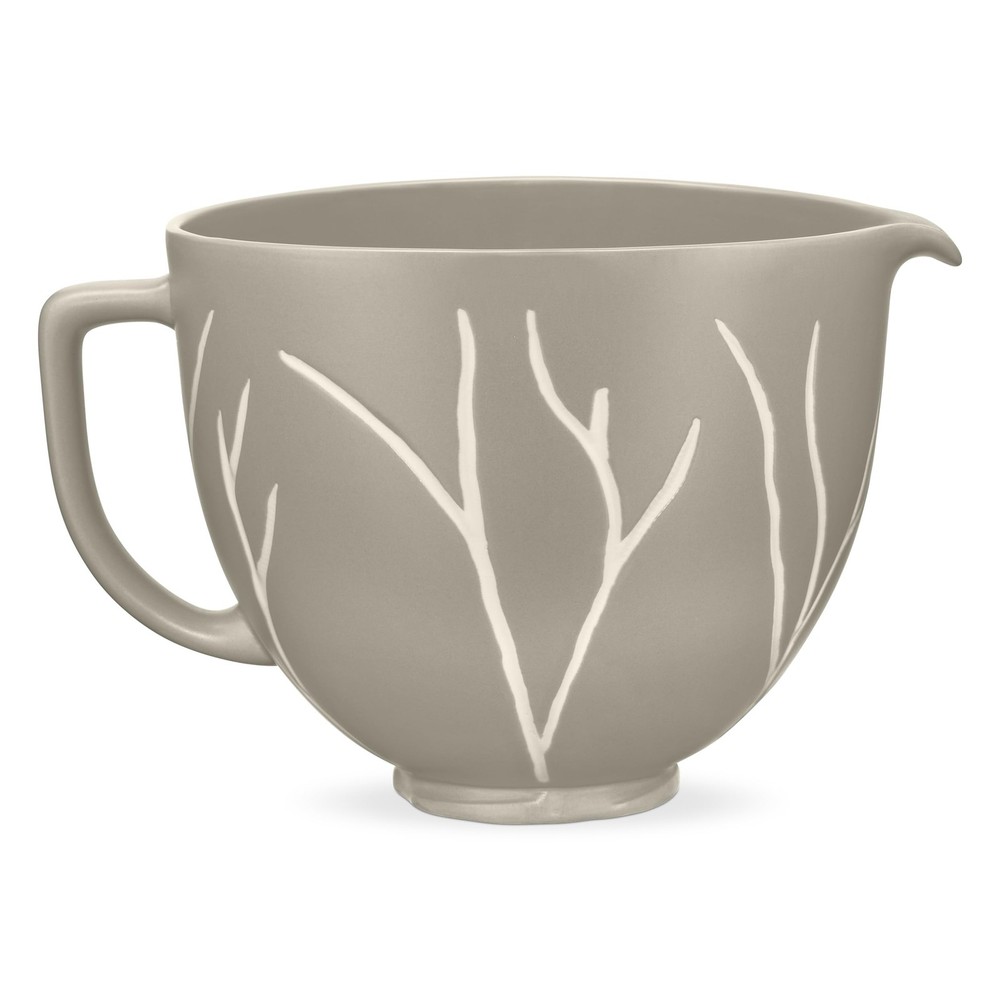 KitchenAid® 5 Quart Bare Leaves Ceramic Bowl, KSM2CB5BL
