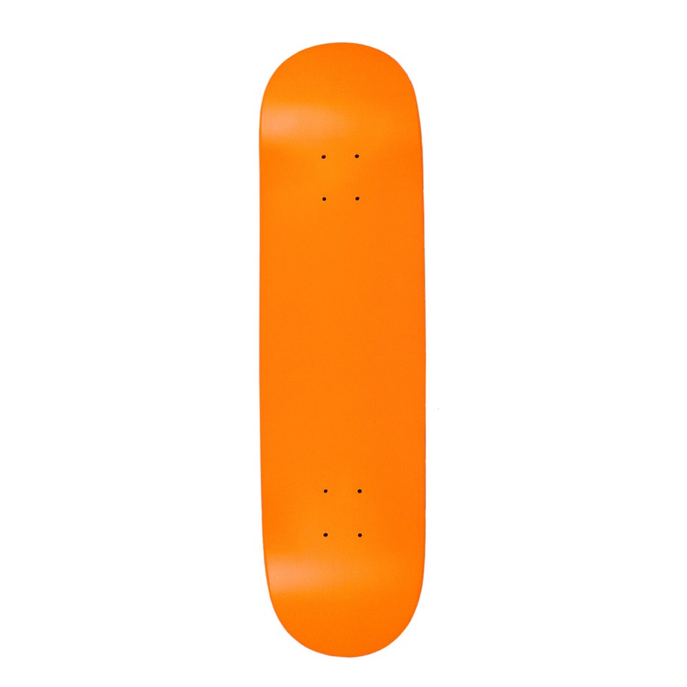 Moose Complete Skateboard Neon Orange 8.0" Silver/White Assembled