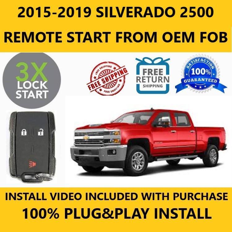 100% Plug & Play Remote Start Starter 2015-2019 CHEVROLET SILVERADO 2500