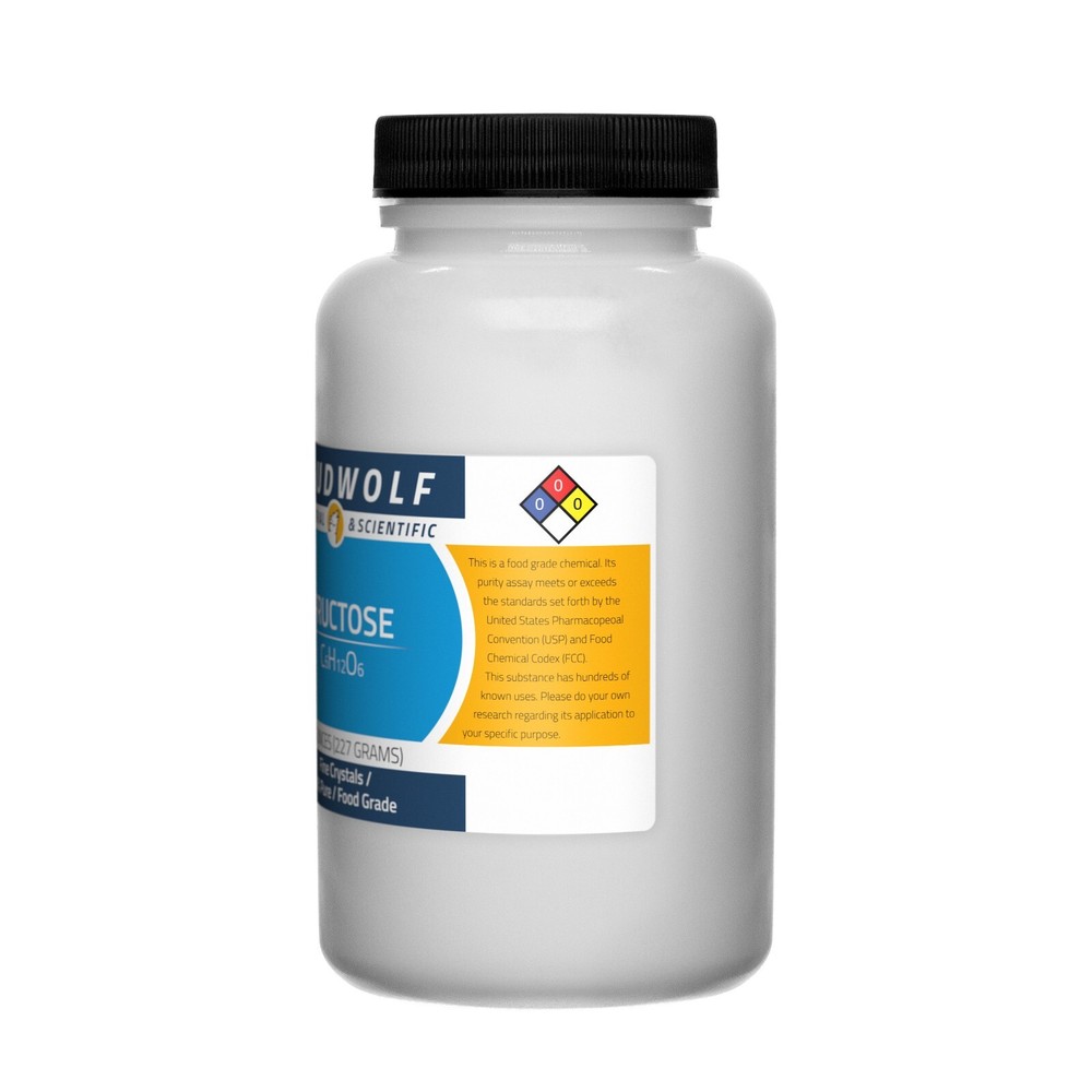 Fructose, 1.5lb, Food Grade, Sturdy Bottles, SHIPS SAME DAY
