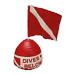 Trident Inflatable Surface Float w/ Flag