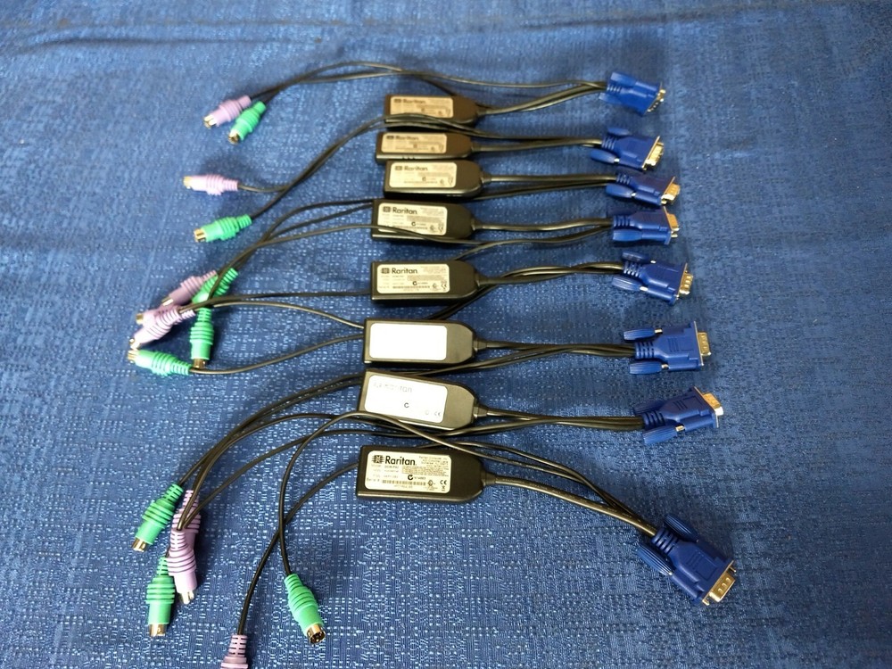 Lot of 8 Raritan DCIM-PS2 Computer Interface Modules