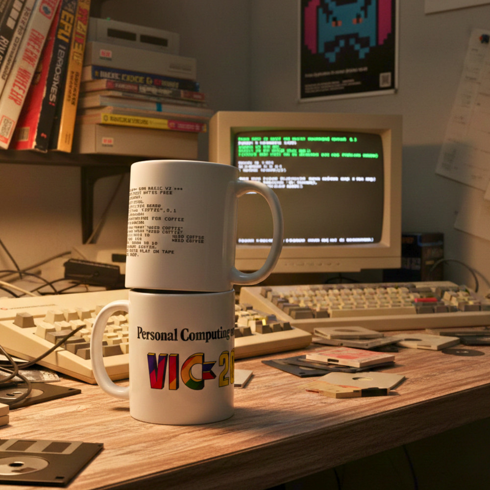 Commodore VIC-20 Inspired "Need Coffee" Retro Mug | 11oz