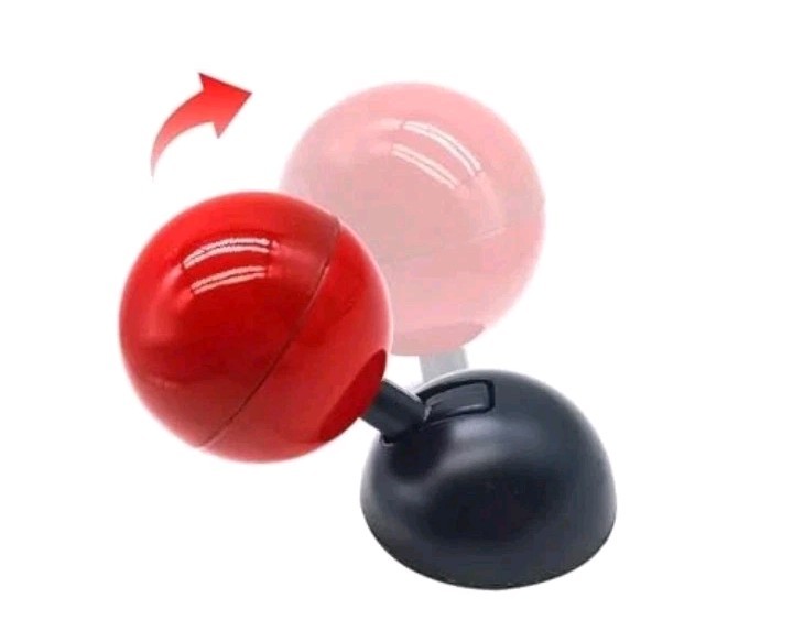 Push Start Button Cover, Cool Pull Down Ball Joystick Engine Start Stop 1pc Red