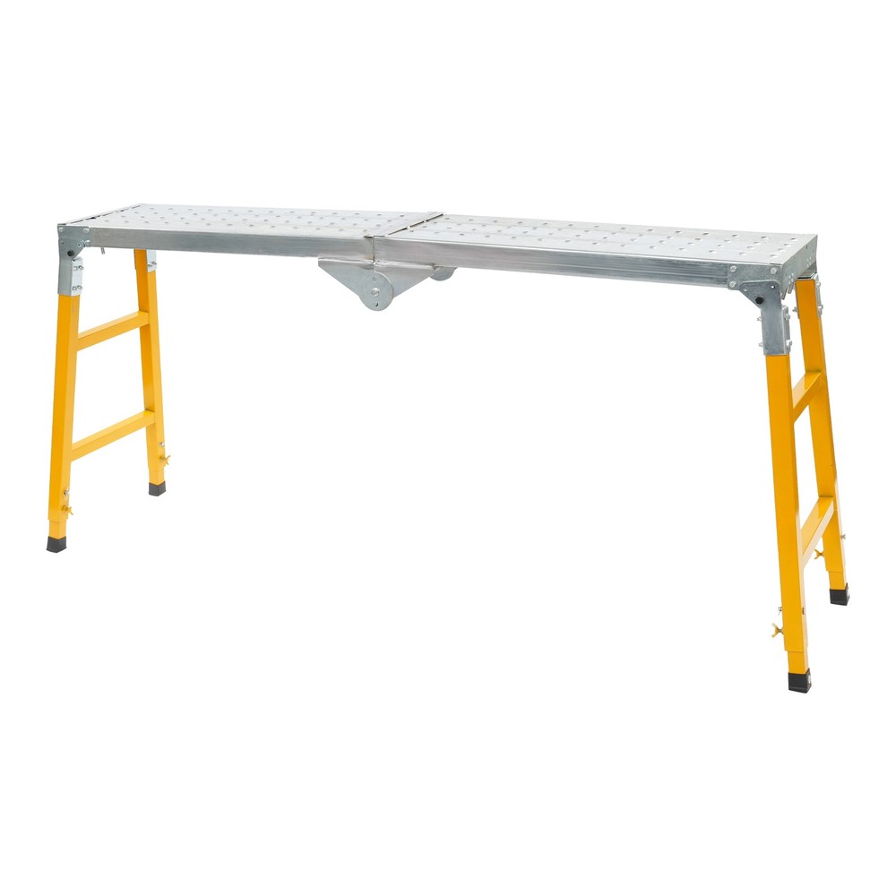 Portable Work Platform Adjustable with Folding Legs for Workshop/Garage/Office