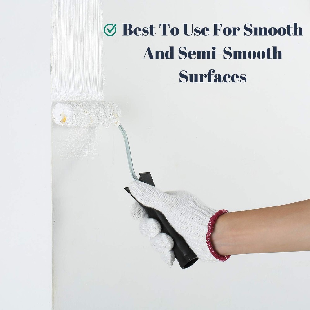 Bates- Paint Rollers, 4 inch 4 Roller+10 Covers, White