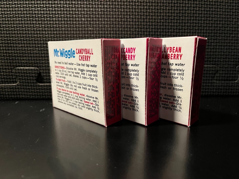 Mr Wiggle jello - 3 empty custom design display boxes