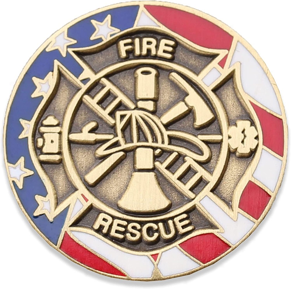 Fire and Rescue Firefighter Lapel Pin