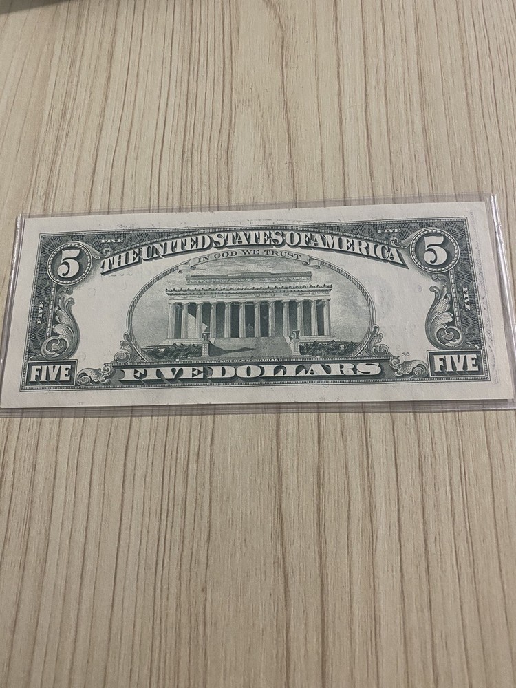1995 $5 Note Error Gem
