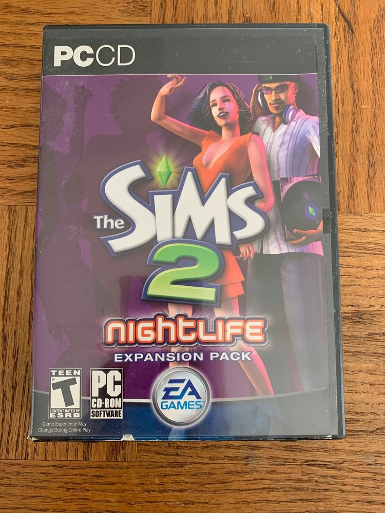 The Sims 2 Nightlife Expansion Pack CD Rom Game