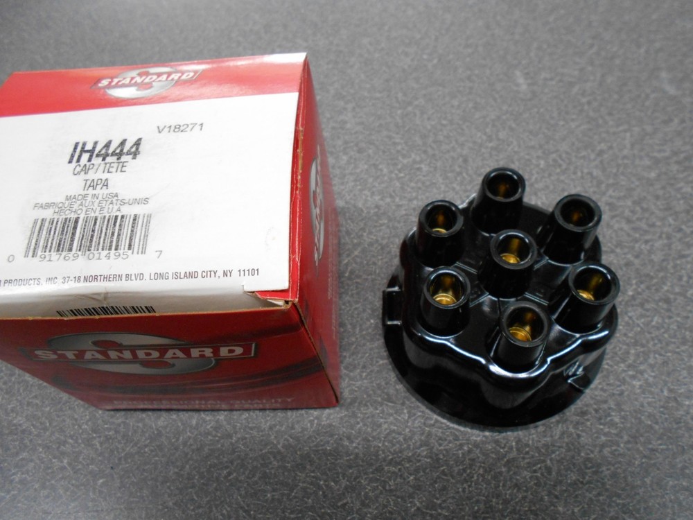 Standard IH444 Distributor Cap with Brass terminals, NOS!