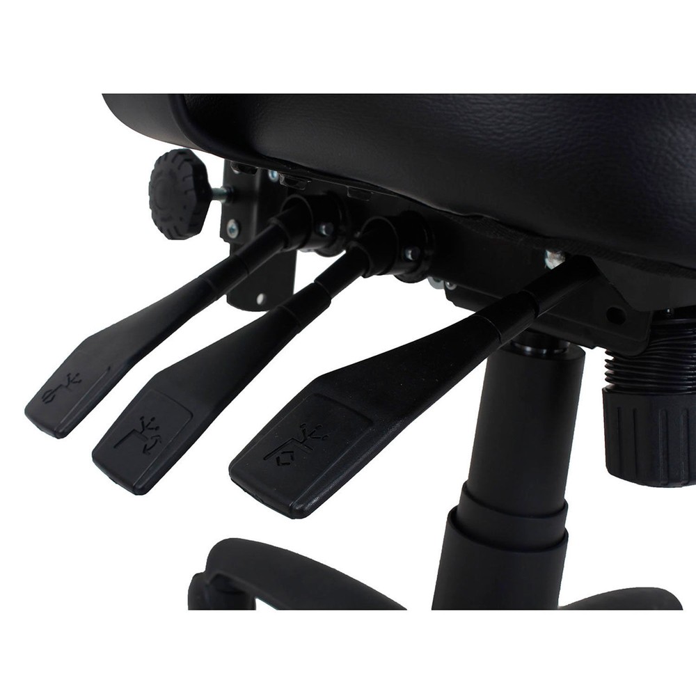 Mid Back 24/7 Antimicrobial Task Chair Vinyl Black