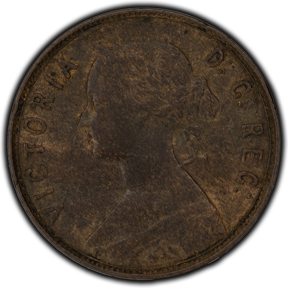 Newfoundland 1873 1 Cent Coin - Very Fine