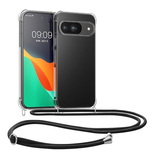 Crossbody Case Compatible with Pixel 9 / Pixel 9 Pro black / transparent