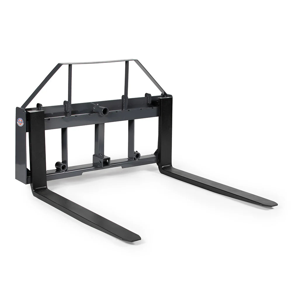 Titan Attachments USA Made Standard Series Pallet Fork Frame, 60" Fork Blades