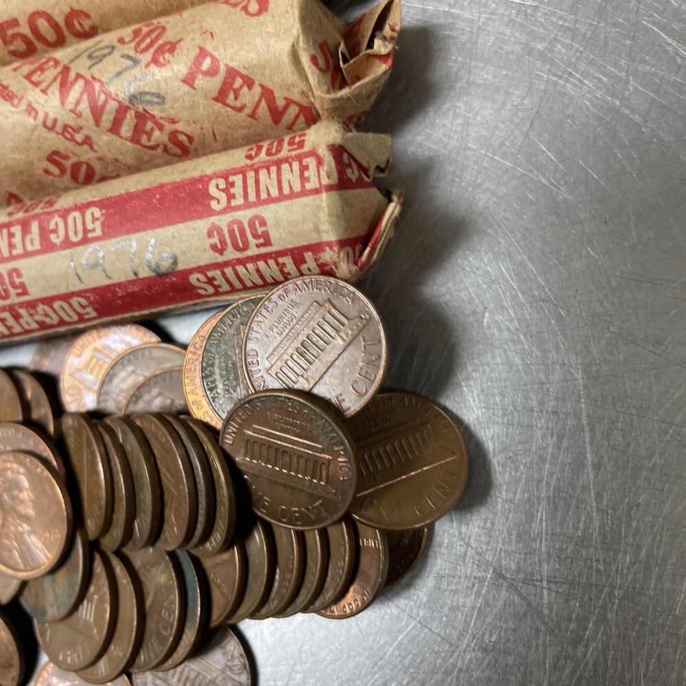 1976 Lincoln Memorial Cent Roll - Circulated Possible Errors