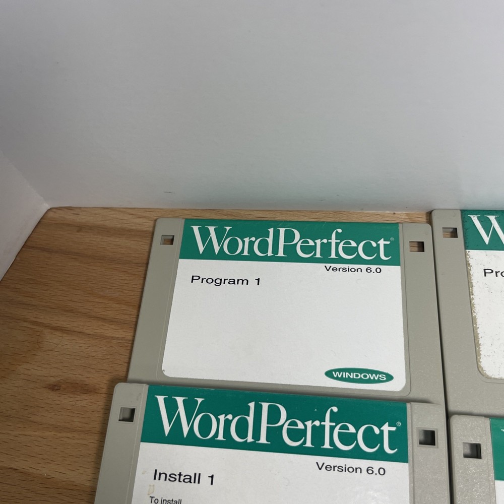 wordperfect 6.0 Floppy Disks