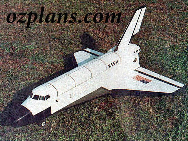 Nitro Pusher Space Shuttle 38" WS PRINTED RC MODEL AIRPLANE PLANS TEMPLATES