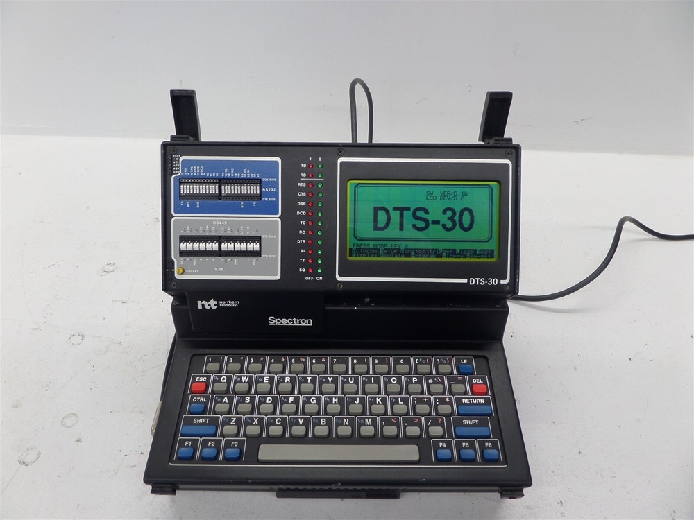Vintage Spectron Northern Telecom DTS-30 Data Line Analyzer Computer