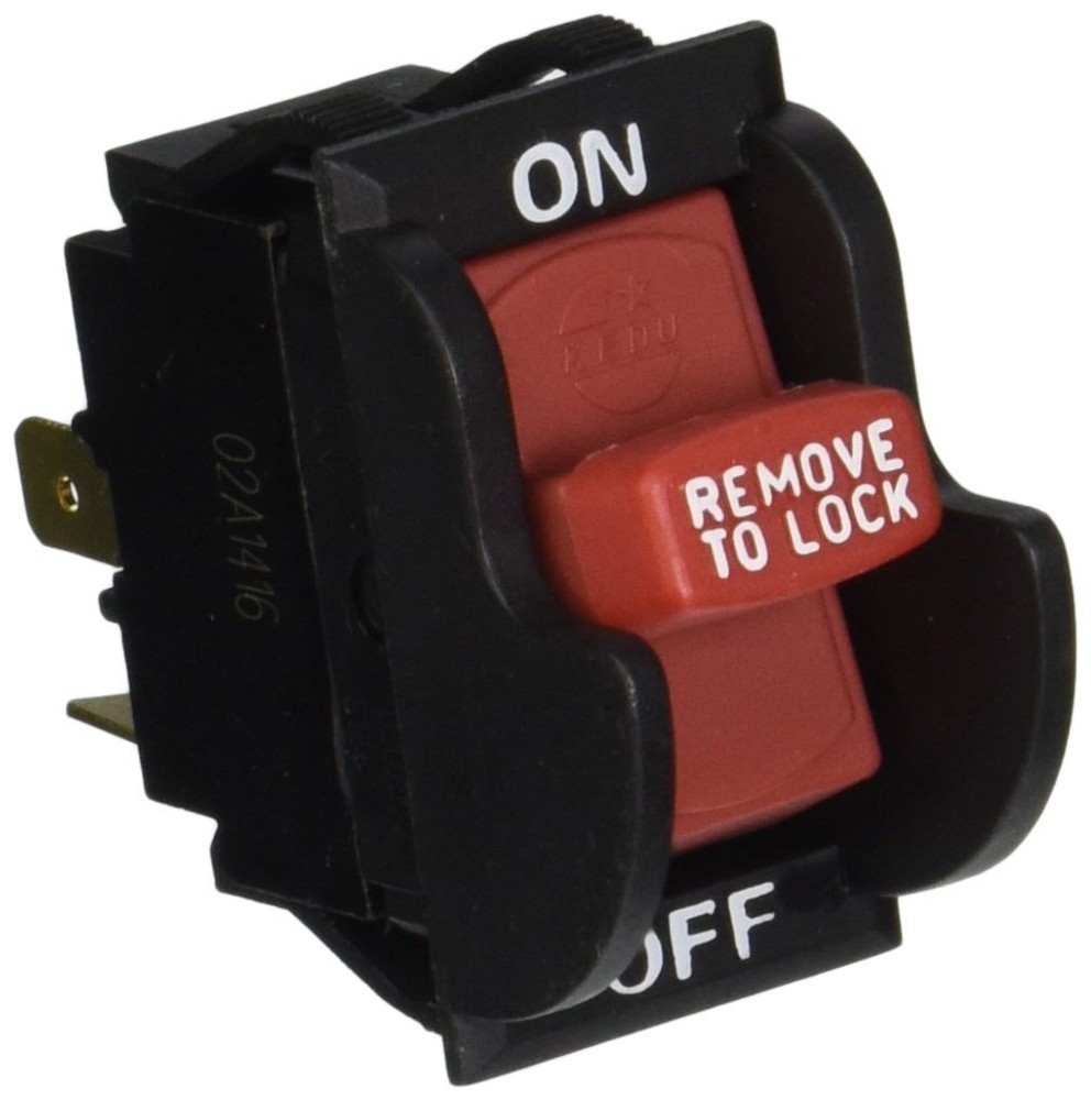 For Jandorf 61314 Plastic Black/Red Rocker Power Tool Switch