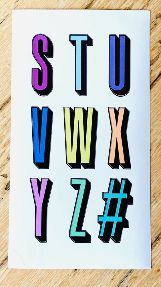 Idecoz Tech Decals Letters S - #