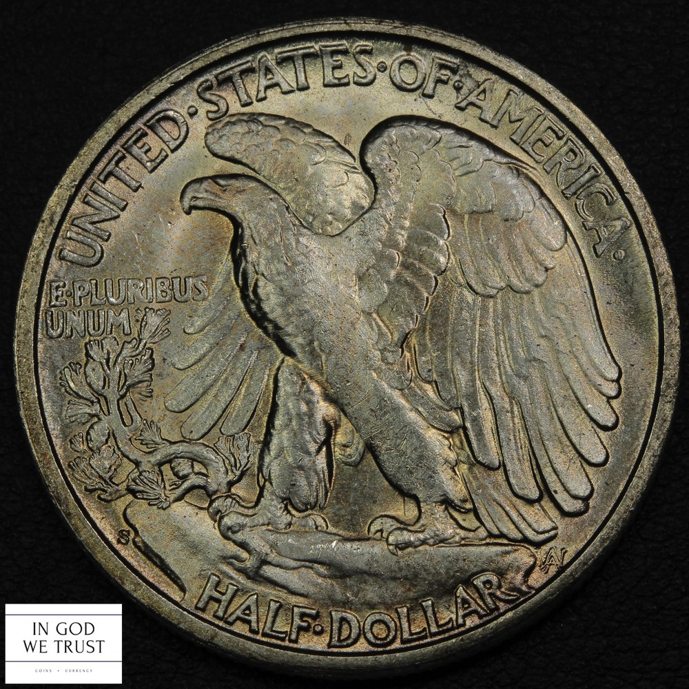 1944 S Walking Liberty Silver Half Dollar 50C (MS Choice Uncirculated)