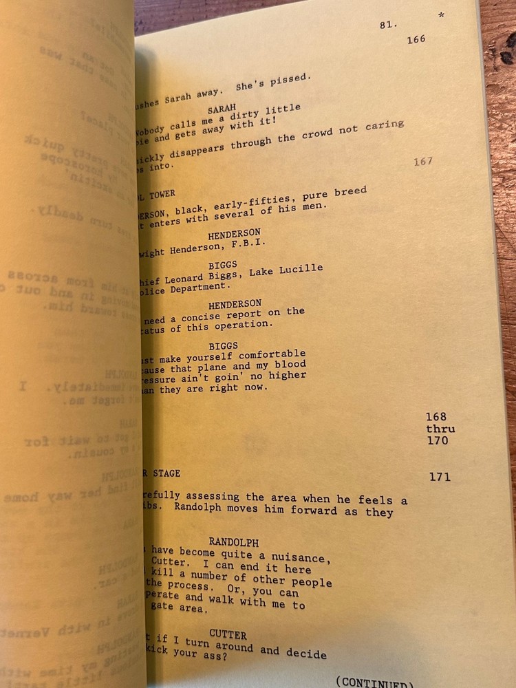 PASSENGER 57 MOVIE ORIGINAL SCREENPLAY SCRIPT WESLEY SNIPES
