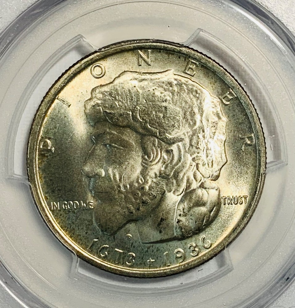 1936 MS67 PCGS Elgin Commemorative Silver Half Dollar Sharp Original Classic
