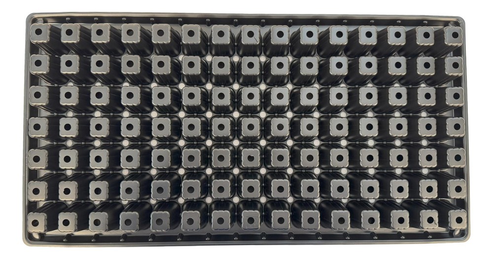 105 Cell Seedling Plastic Nursery Trays, 10 Pack, Thick Durable Germination P...